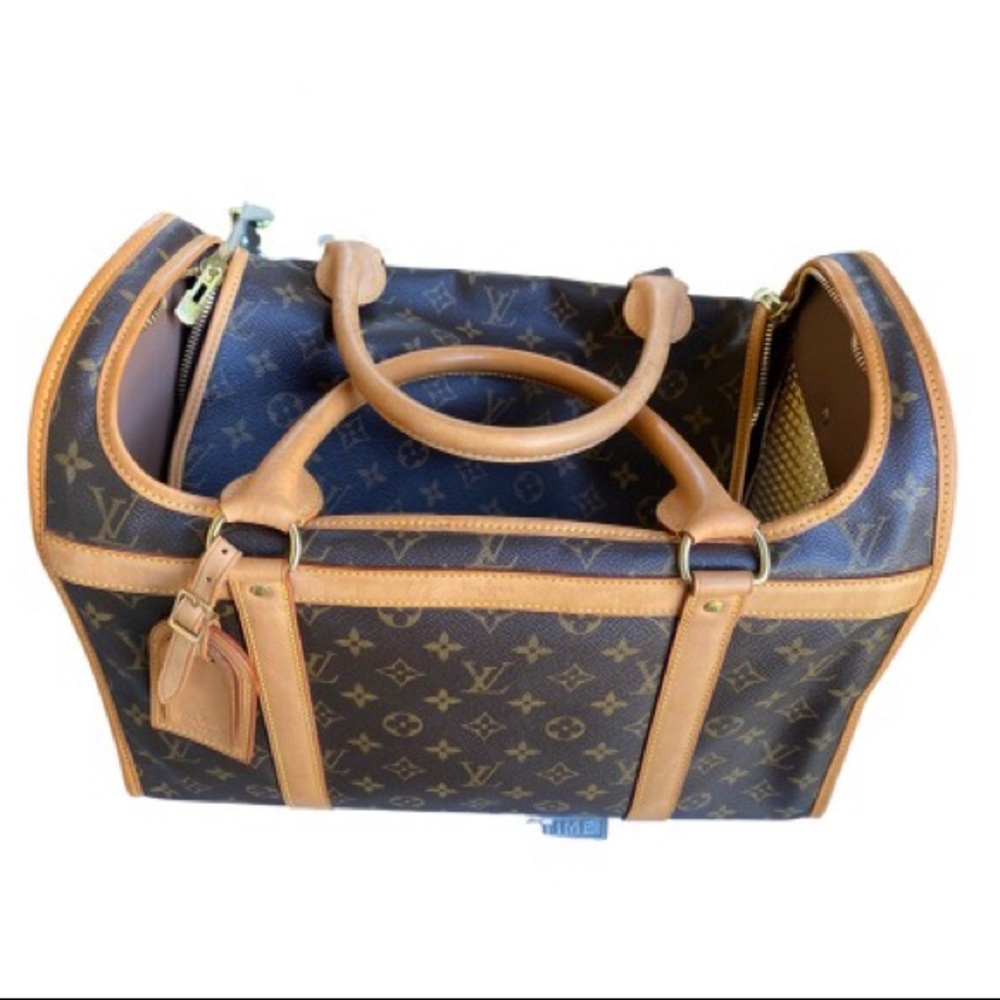 Louis Vuitton Monogram Canvas Pet Carrier Bag Brown Tan - Picture 4 of 15